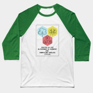 Tree of life and Lotus flower Baseball T-Shirt